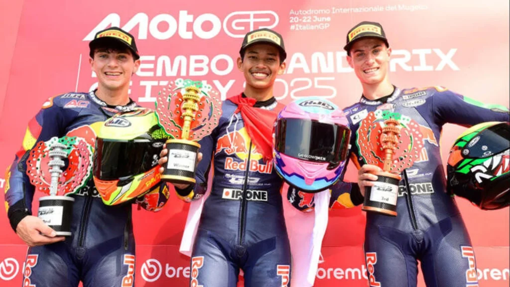 Veda Ega Pratama Juara di Red Bull Rookies Cup 2025