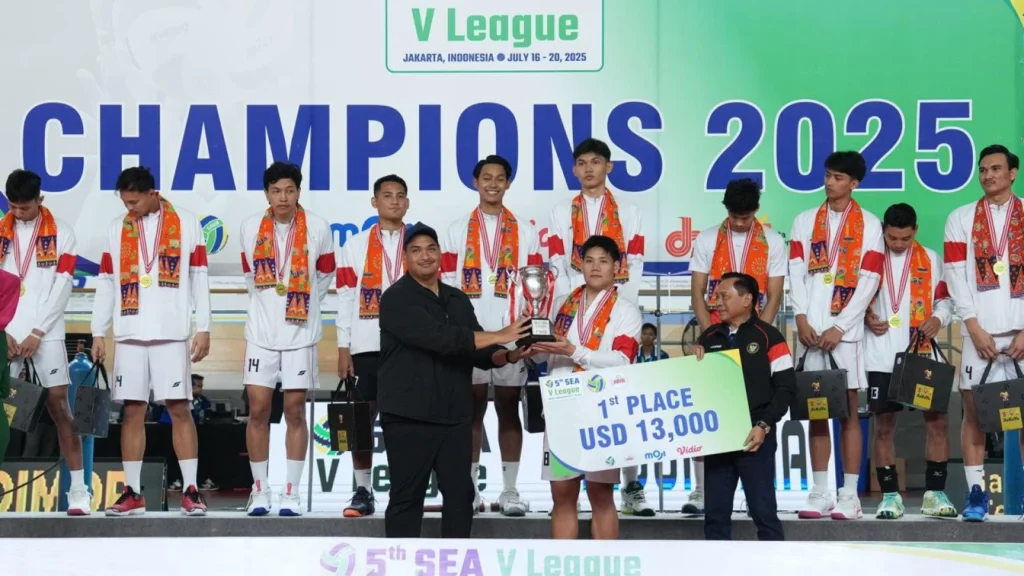Timnas Voli Putra Indonesia Berhasil Juara Leg 2 SEA V League 2025